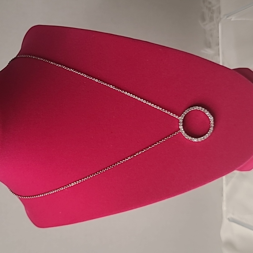 Diamond ( Genuine) Circle Of Life Necklace